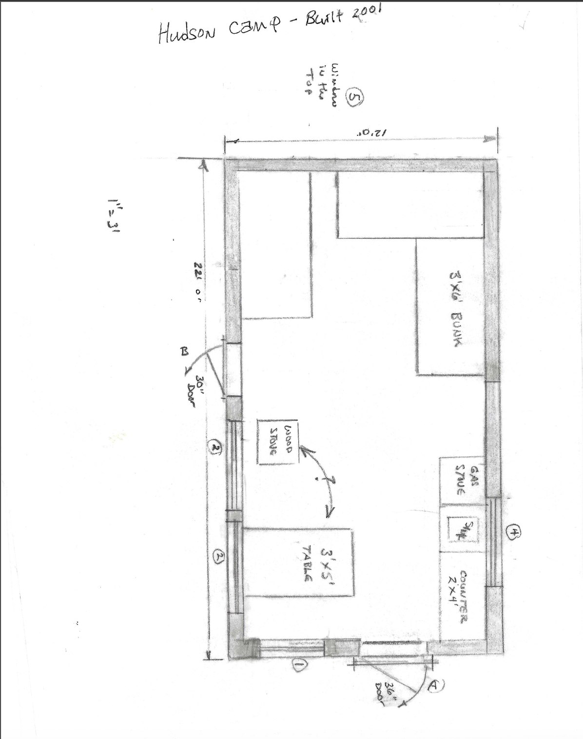226 Hudson interior drawing