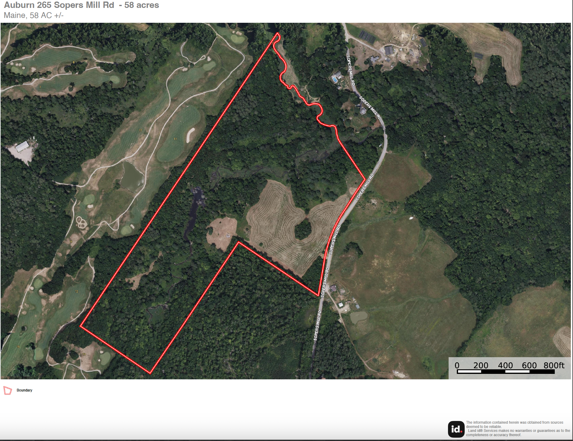 289 Smaller Aerial map