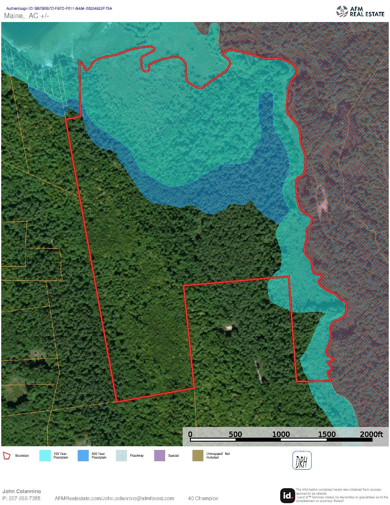 132 Fryeburg M 20 L19 Carter Hill Land ID Flood Map thumbnail