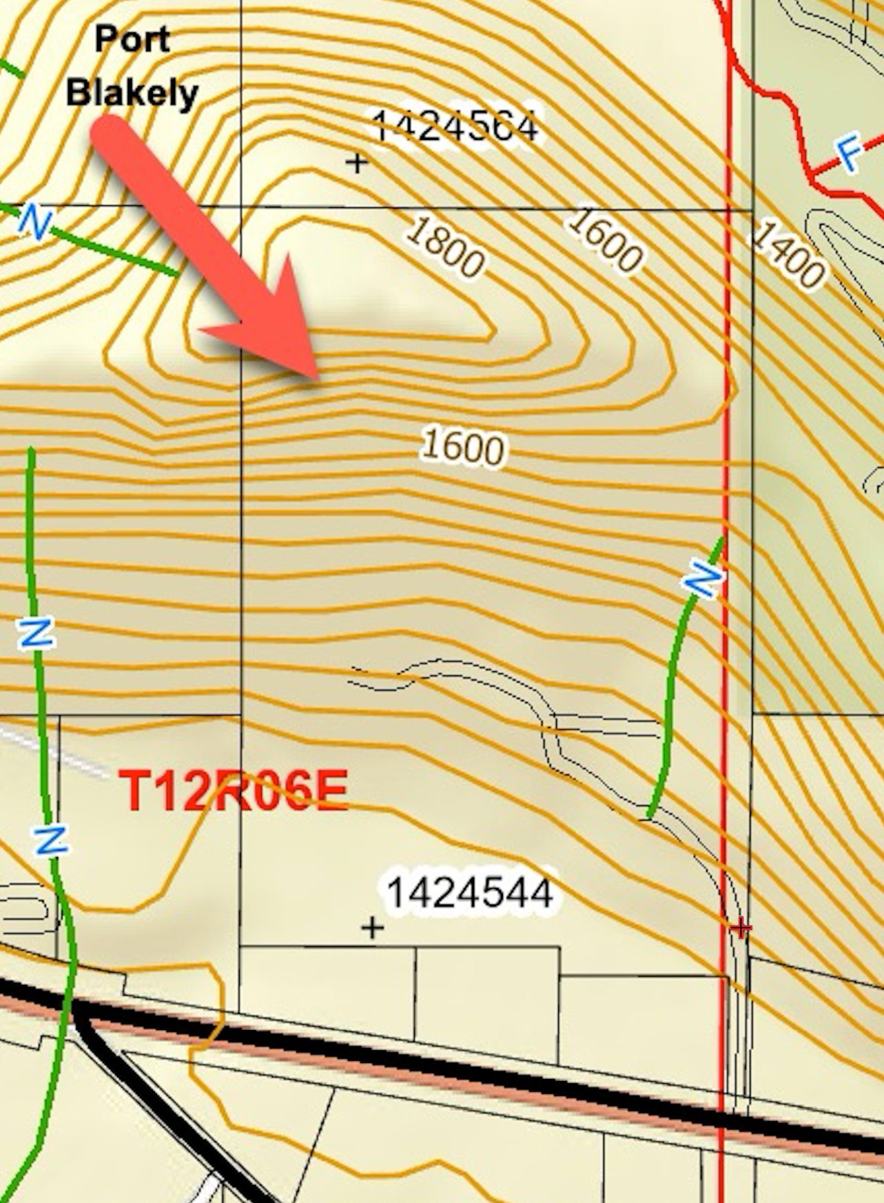 156 Kiona FPAMT contour map thumbnail