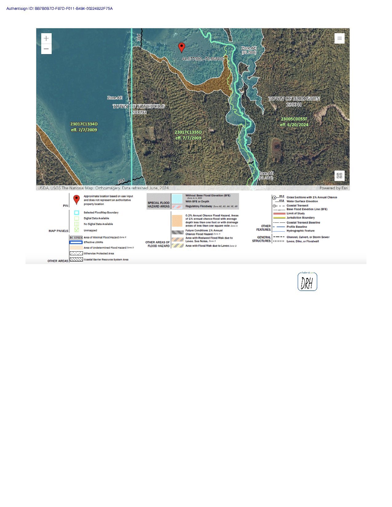 243 Fryeburg M 20 L19 Carter Hill FEMA Map thumbnail