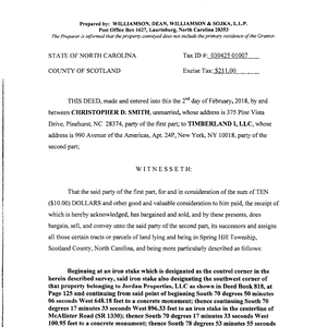 268 Timberland 1 LLC Deed thumbnail