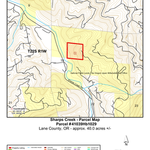 631 Topo Map Sharps Creek thumbnail