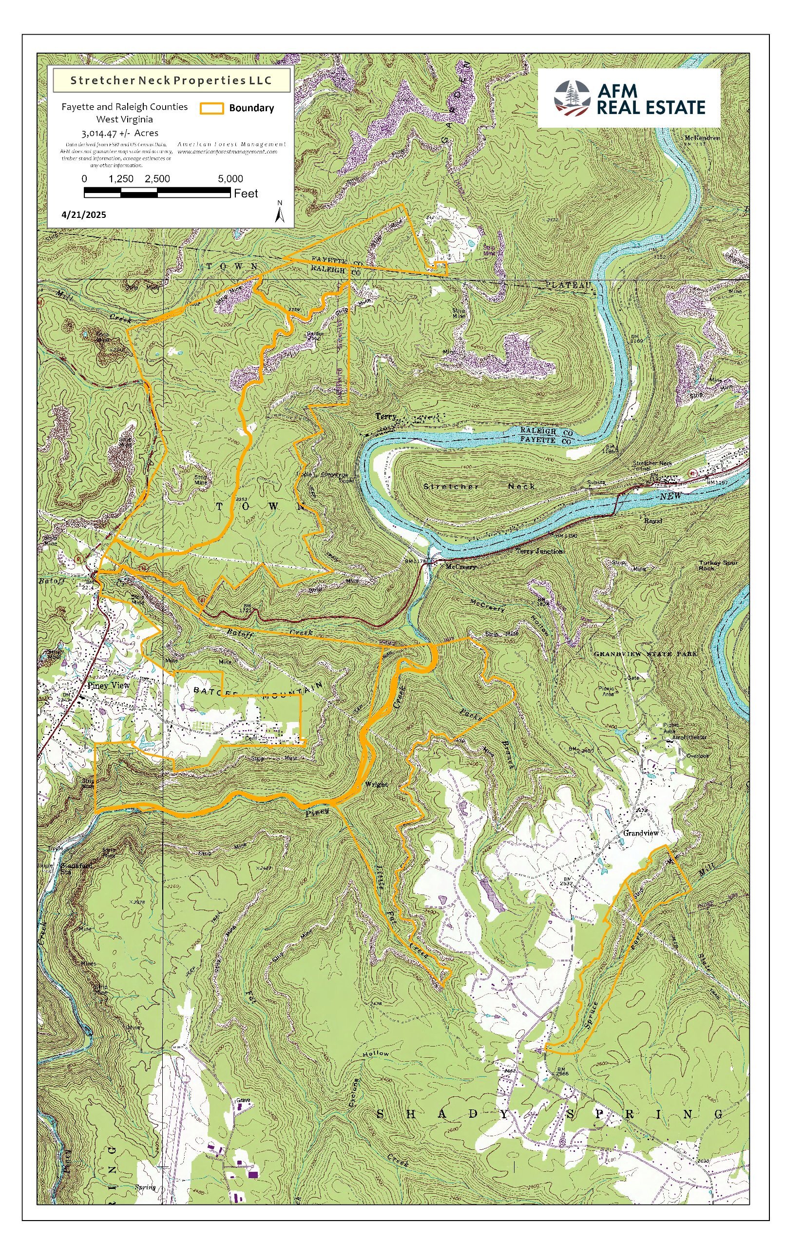892 Stretcher Neck Properties LLC Topo Map thumbnail