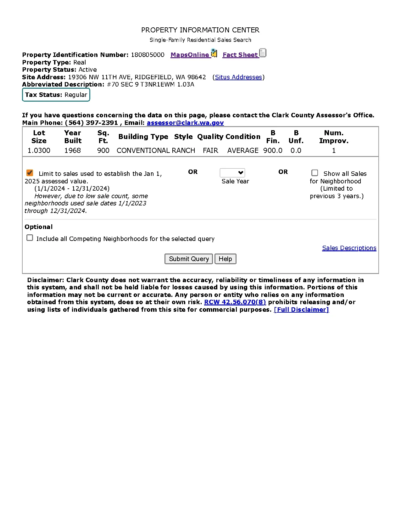 905 Property Information thumbnail