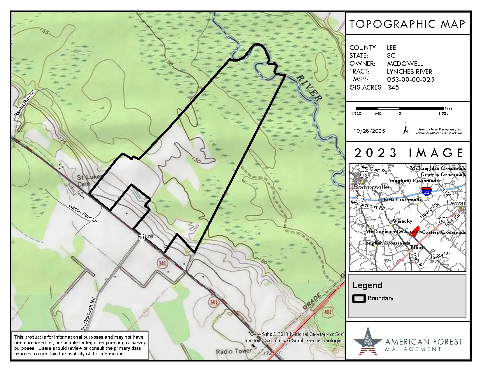 924 Mc Dowell Lynches River Topo thumbnail