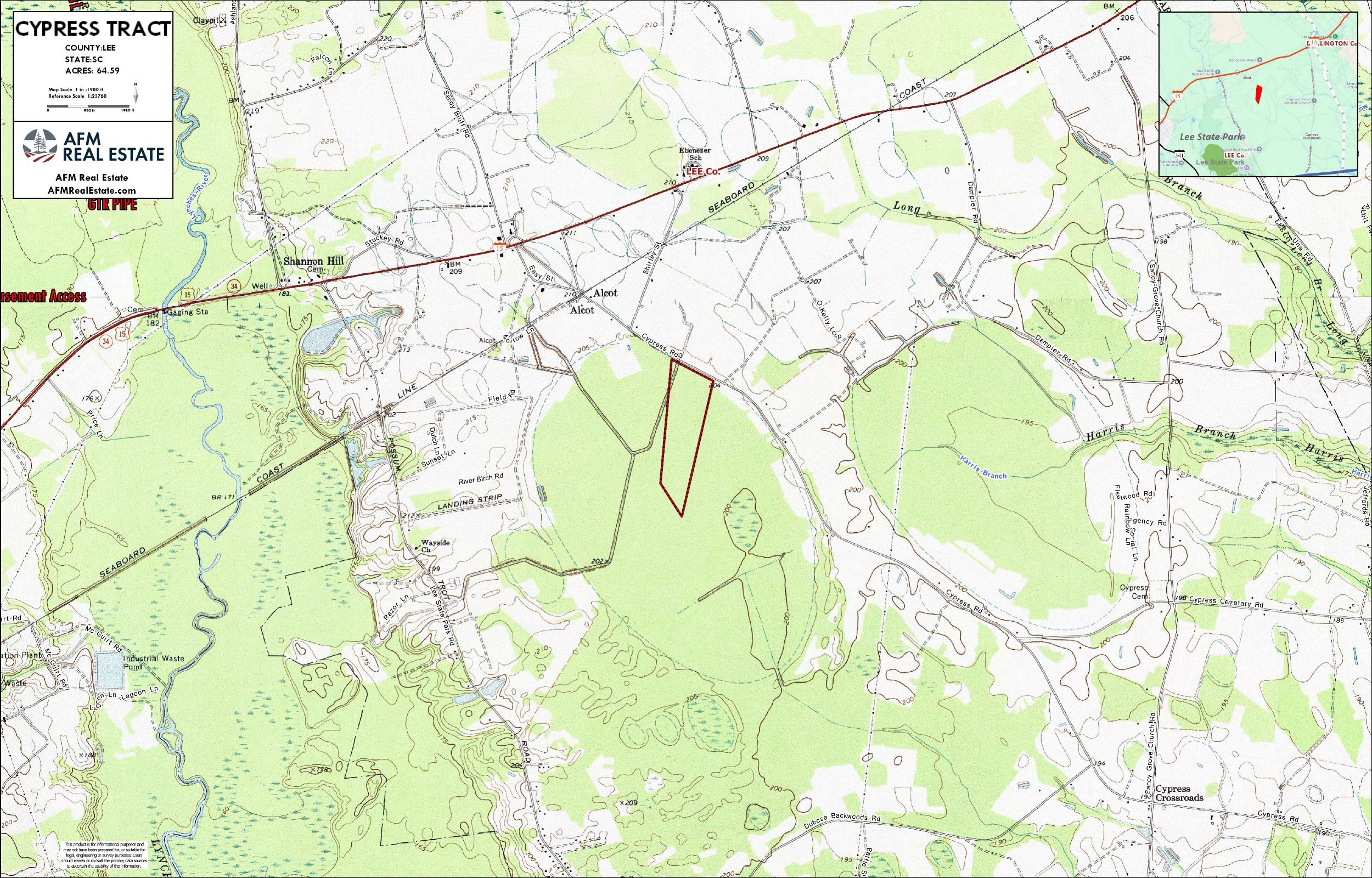936 CYPRESS TRACT LAYOUT TL TOPO geoenabled thumbnail