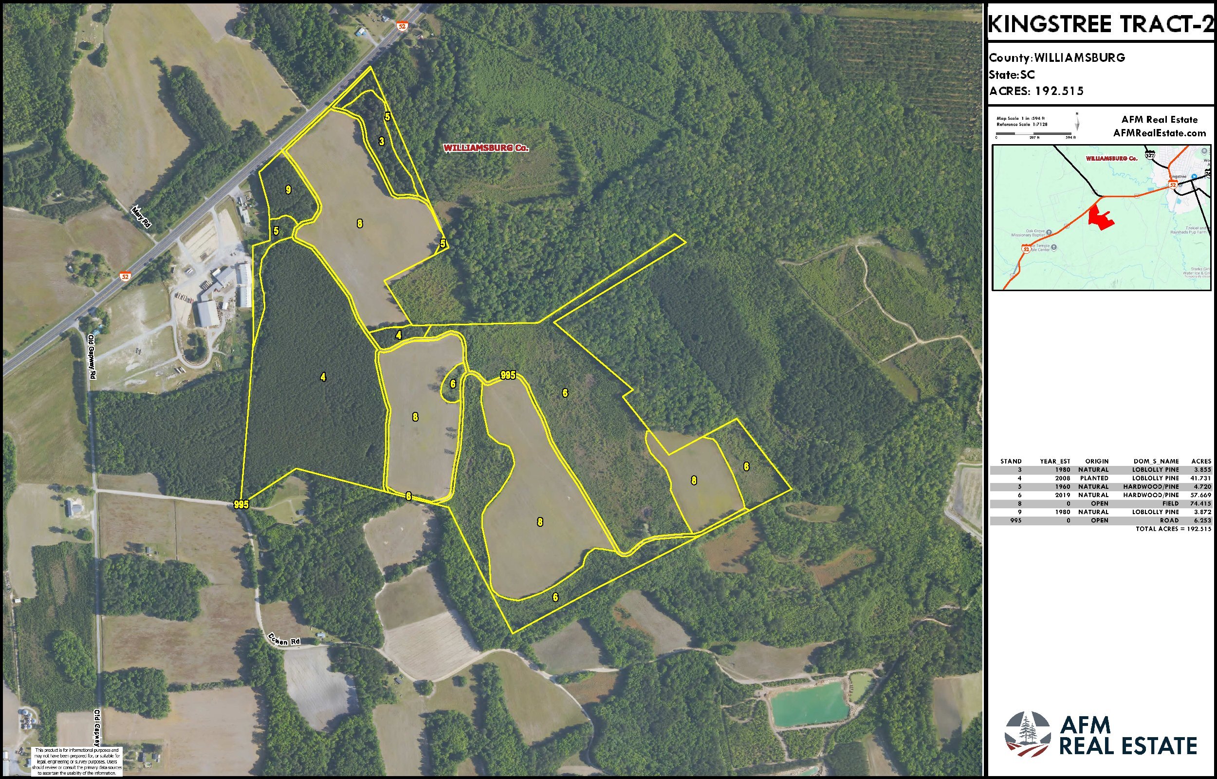 955 KINGSTREE TRACT 2 LAYOUT TL NAIP2025 IMAGE thumbnail