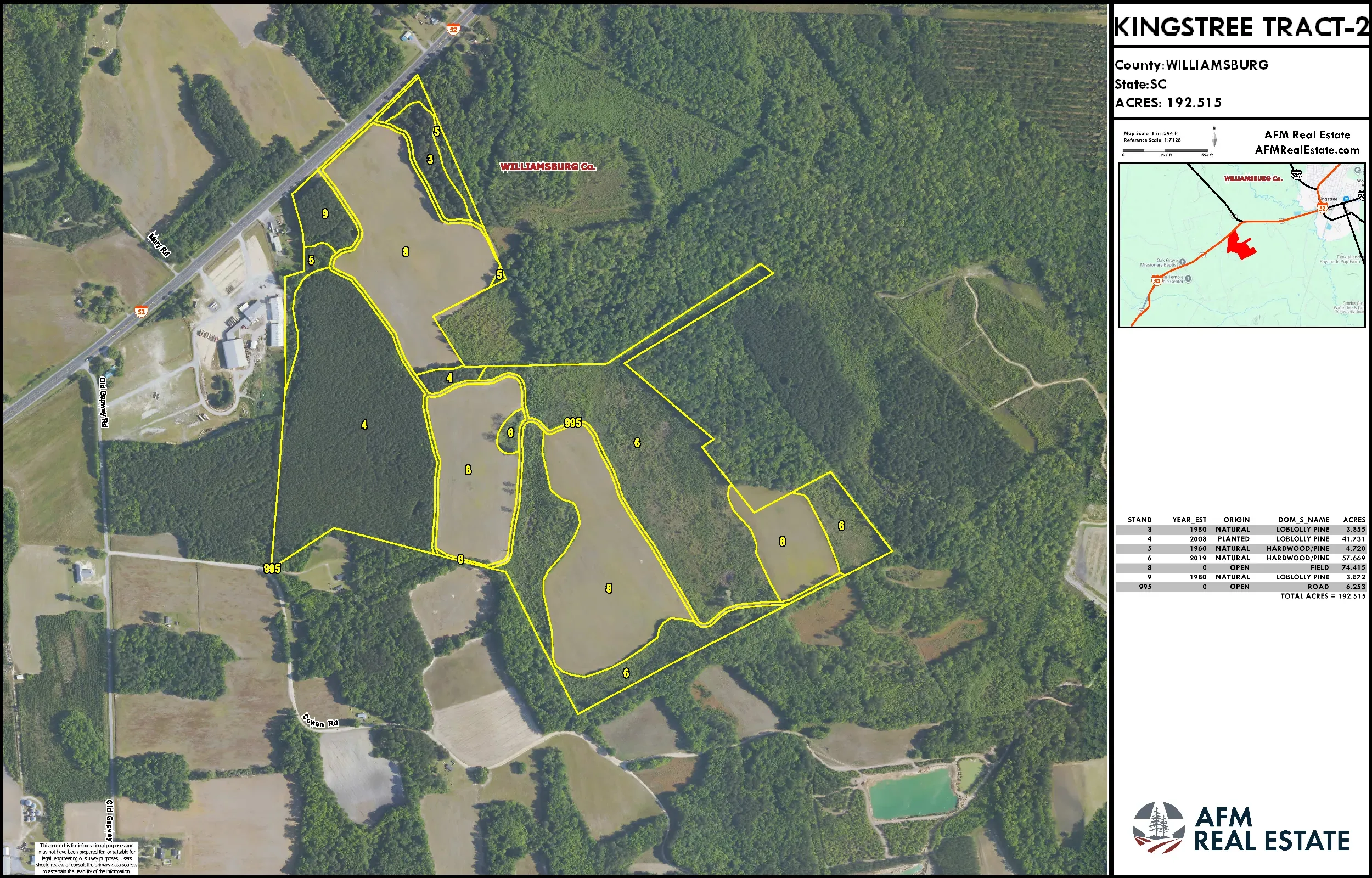 955 KINGSTREE TRACT 2 LAYOUT TL NAIP2025 IMAGE thumbnail