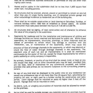955 Paradise Valley Restrictions thumbnail