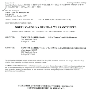 Deed Book 721 Page 934 thumbnail