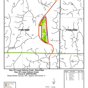 Lower Salmon Creek Stand Map thumbnail