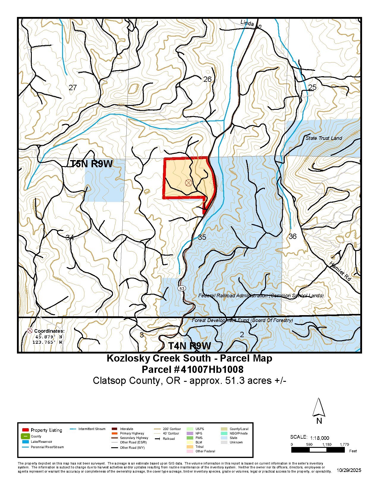 South Kozlosky Parcel Map thumbnail