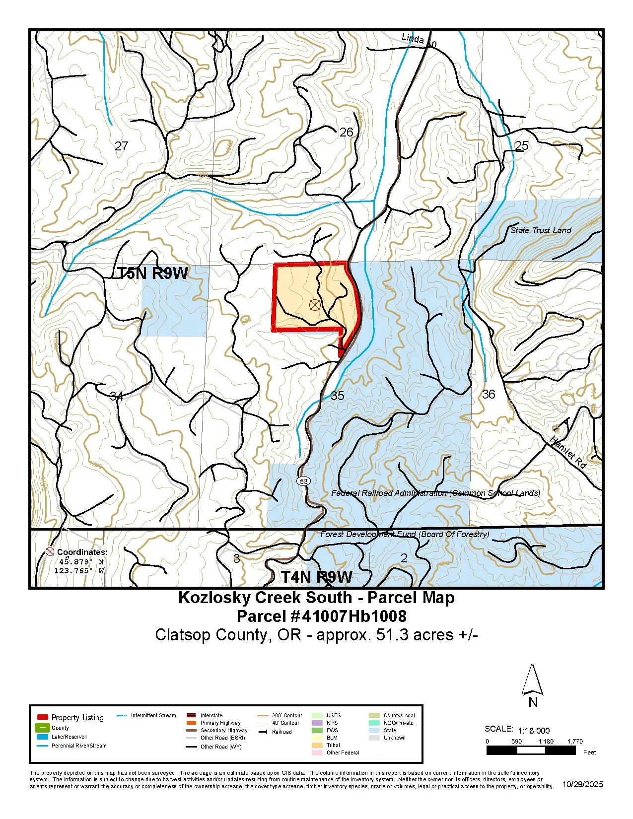 South Kozlosky Parcel Map thumbnail