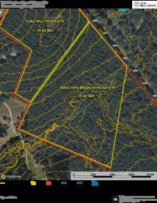 63 Bracken Branch Homesite Aerial Topo Thumbnail