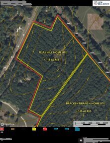 664 Tejas Hill Homesite Aerial Topo Thumbnail